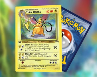 Custom-Made Thicc Raichu Card