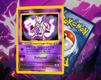 Custom-Made Derpy Mewtwo Card