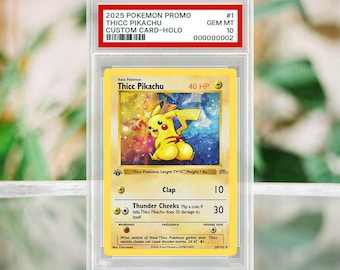 Custom-Made Thicc Pikachu Card