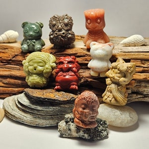 Hand carved Natural Alashan Beads
