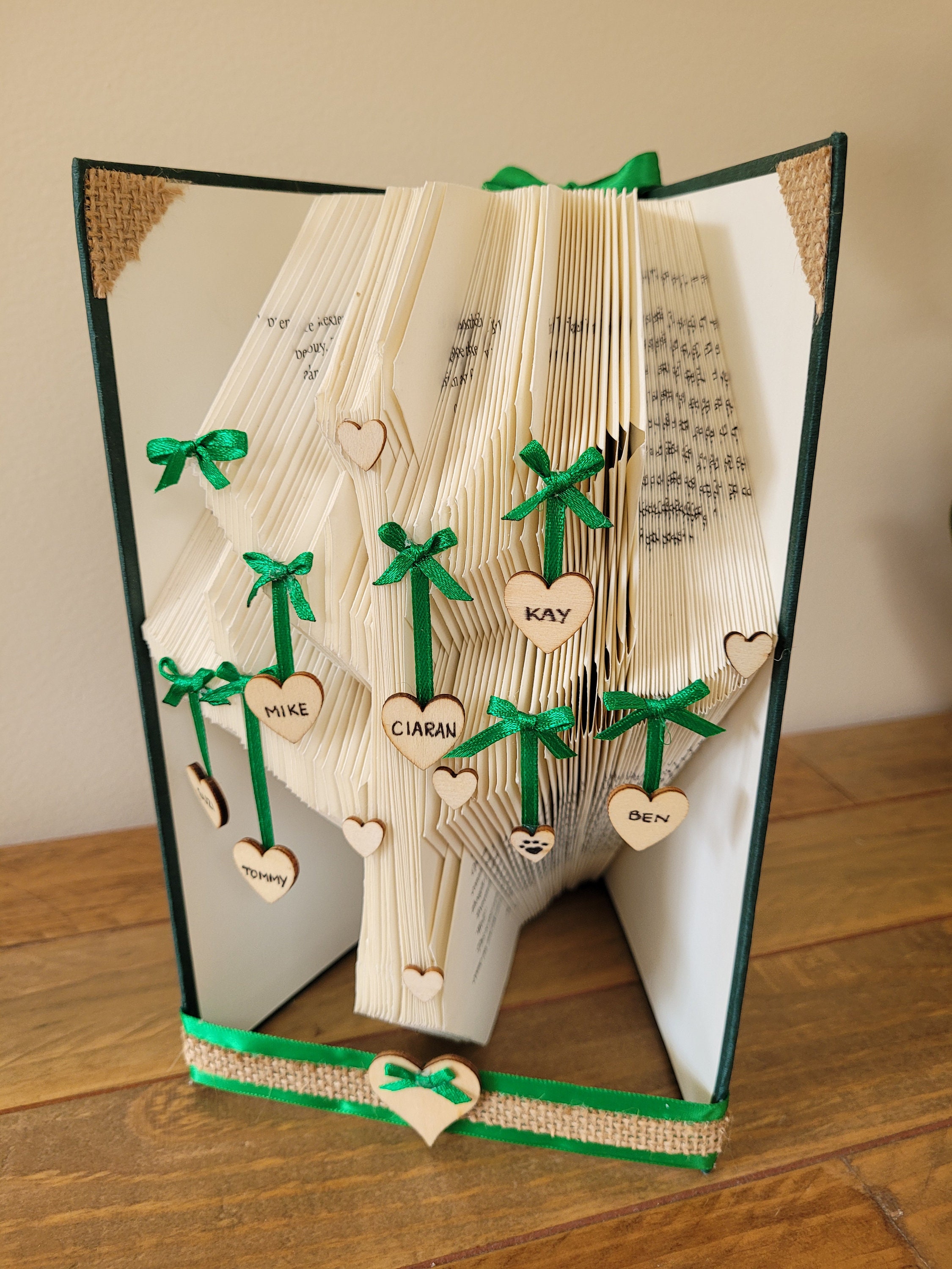 Tree of Love Book Folding Pattern MMF PLUS Free Butterfly Bookfolding