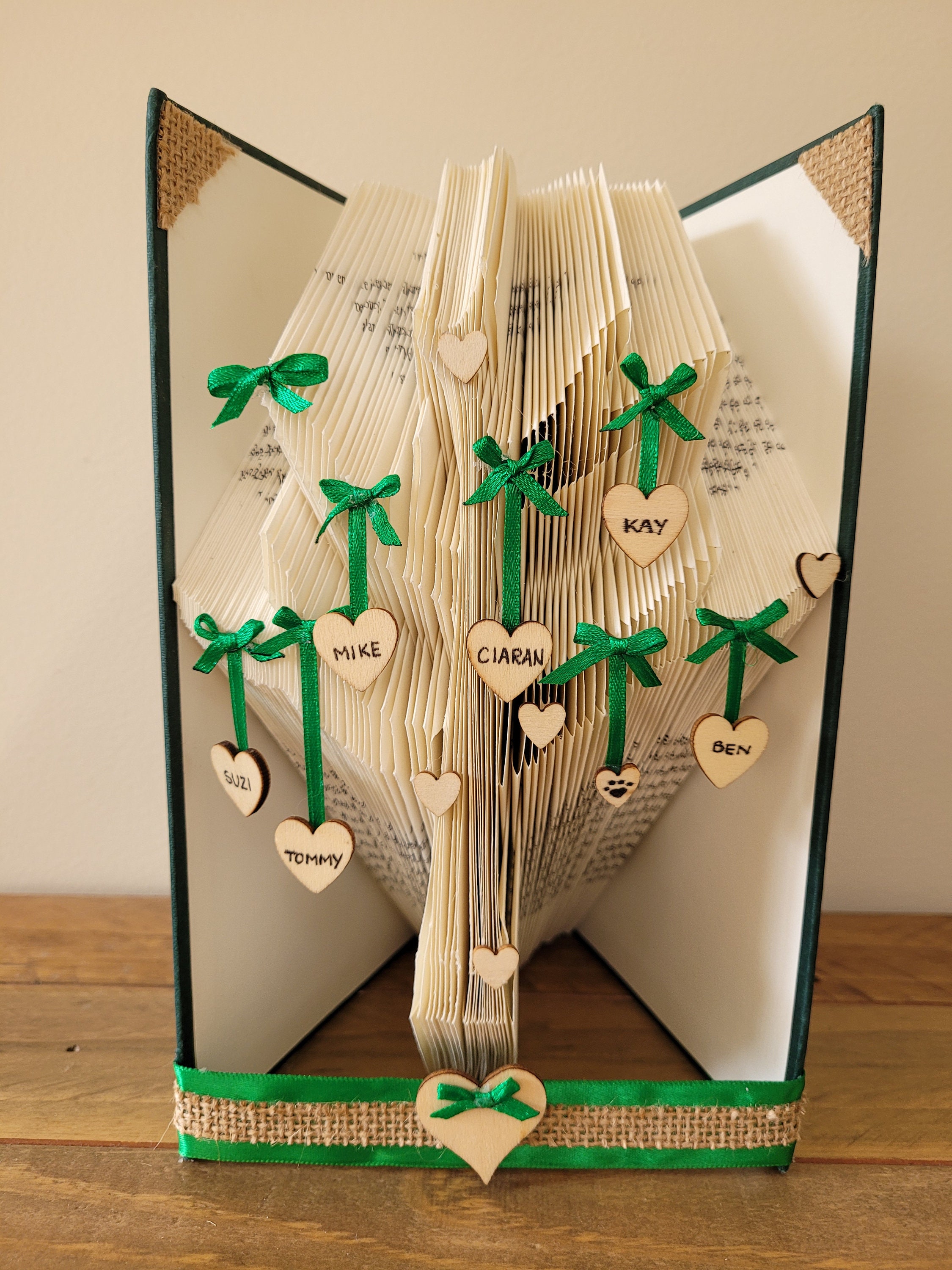 Tree of Love Book Folding Pattern MMF PLUS Free Butterfly Bookfolding