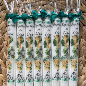 Vela de batismo de animais da selva