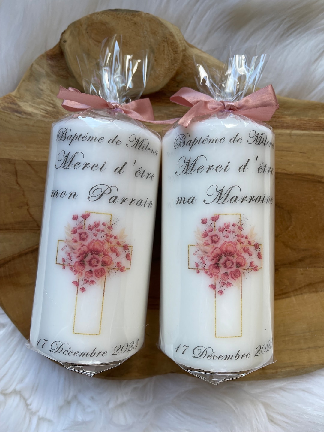 Kit 3 Protège-bougies Anti-gouttes Pour Baptême, Communion, Mariage - Jupe Récupératrice Avec Décor Perles Et Fleurs - Ajustable 3 à 6 Cm De Diamètre