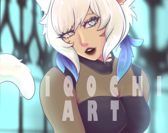 FFXIV Y'shtola fanart 8.5x11 heavy cardstock Print.