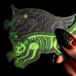 Scheletro Gattino – Adesivo in vinile