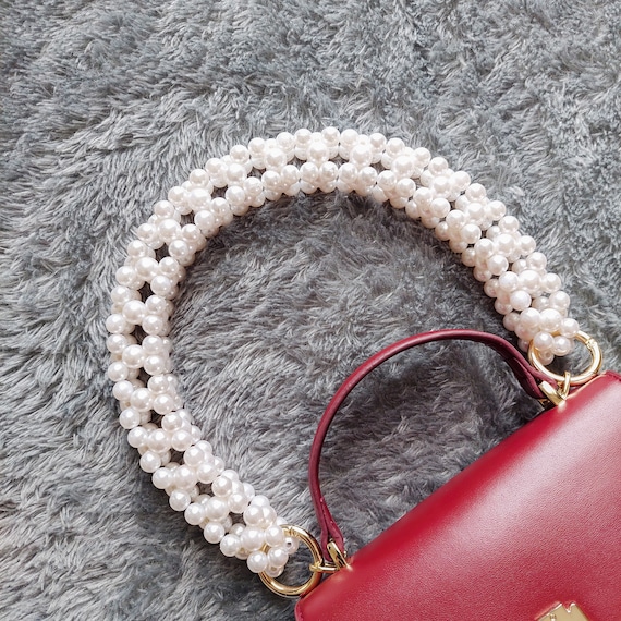 Strap Bag Beads Strap Beaded Bag Handmade Pearl Bag Strap