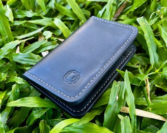 Handmade Minerva Leather Wallet in Navy