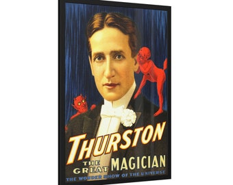 Thurston The Great Magician Poster | Hochwertiges gerahmtes Werbebild