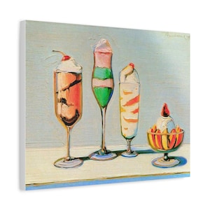 Sundae Confection Canvas Art - Wayne Thiebaud Print&quot;