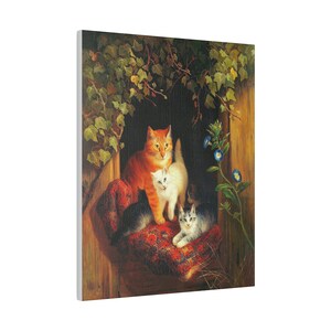 Kittens at Play Canvas Art Print by Henriette Knip | High-Quality Cat Wall Decor