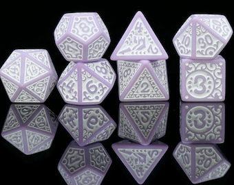 Personalized Purple DND Dice Set | Order Dice and Get a Free Personalized Dice Bag | Dungeons and Dragons | dnd dice