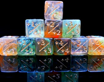 Personalized Magic Dice | 16mm Positive dice, Energy dice, Order 10 Dices and Get a Free Personalized Dice Bag, Mindfulness Decision Dice