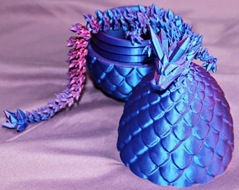 Easter Egg Hunt 3D Print Crystal Dragon / dazzling / movable / fidget gem dragon / Loong