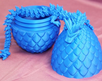 Easter Egg Hunt 3D Print Crystal Dragon / dazzling / movable / fidget gem dragon / Loong