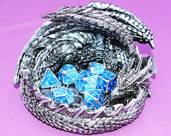 Personalized Metal solids Dice Set | Order Dice and Get a Free Personalized Dice Bag | Dungeons and Dragons | dnd dice | d&d dice