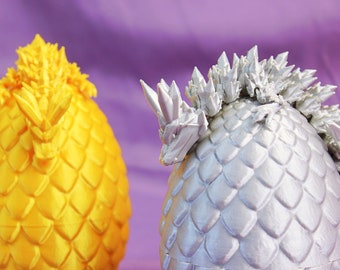 Easter Egg Hunt 3D Print Crystal Dragon / dazzling / movable / fidget gem dragon / Loong