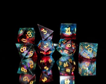 Personalized Resin Dice Set | Order Dice and Get a Free Personalized  Dice Bag | Dungeons and Dragons | dnd dice | d&d dice