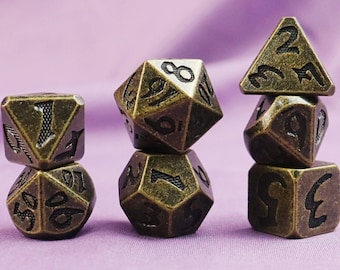 Metal solids Dice Set | Dungeons and Dragons | MTG Tabletop Game Dice | dnd dice | d&d dice