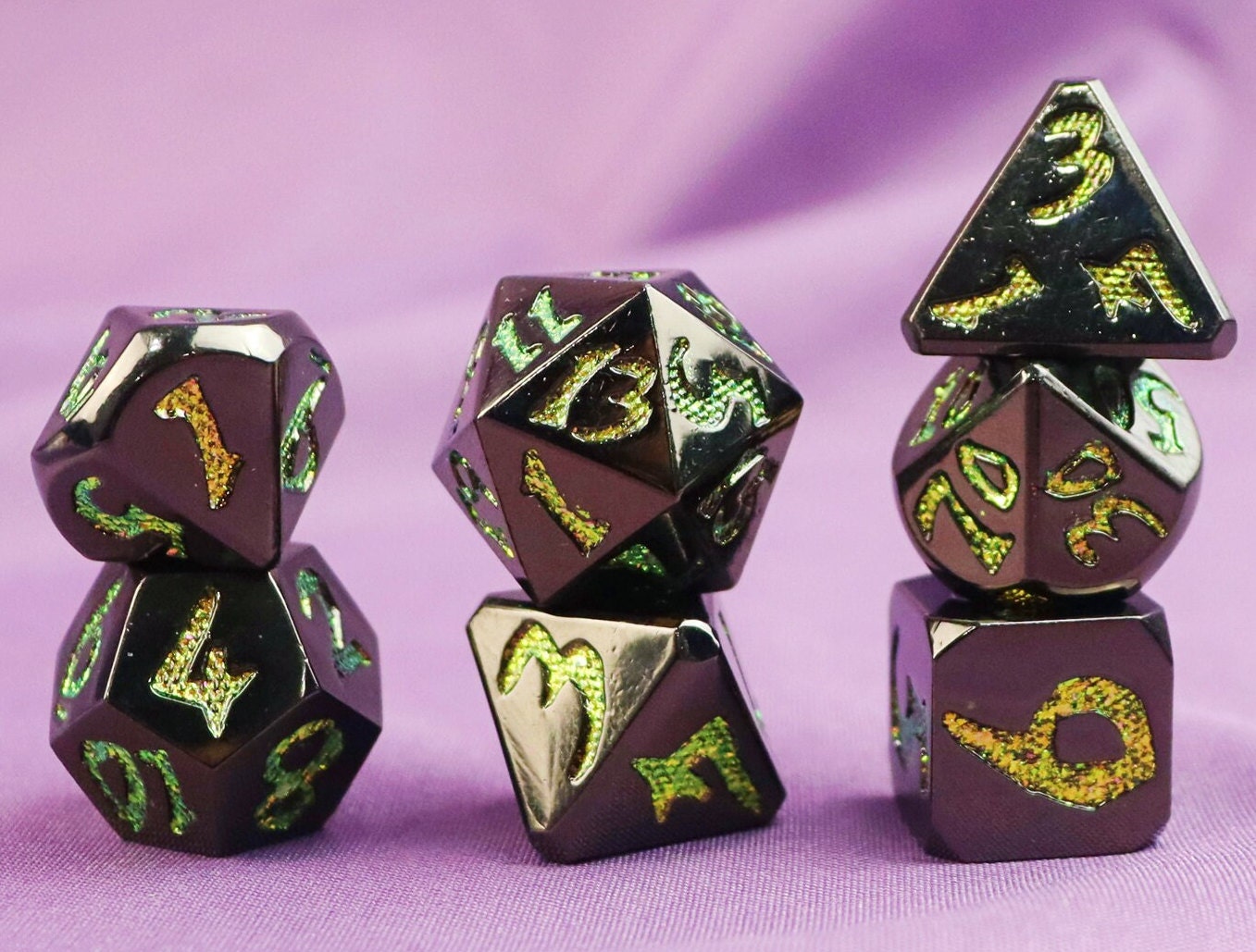 Metal solids Dice Set | Dungeons and Dragons | MTG Tabletop Game Dice | dnd dice | d&d dice