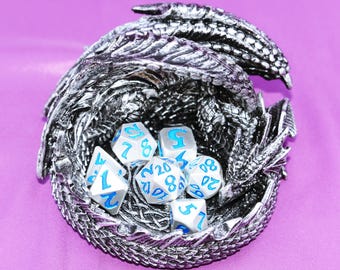 Personalized Metal solids Dice Set | Order Dice and Get a Free Personalized Dice Bag | Cthulhu Dice | Dungeons and Dragons | dnd dice | d&d