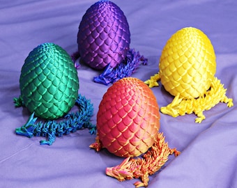 Easter Egg Hunt 3D Print Crystal Dragon / dazzling / movable / fidget gem dragon / Loong