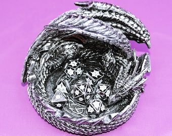 Personalized luminous Metal solids Dice Set | Order Dice and Get a Free Personalized Dice Bag | Dungeons and Dragons | dnd dice | d&d dice