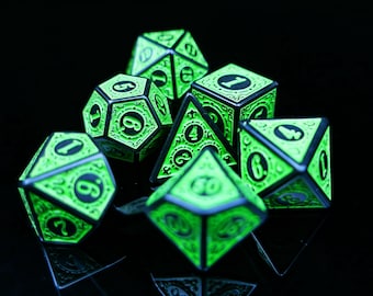 Personalized Vintage style DND Dice | Order Dice and Get a Free Personalized Dice Bag |Polyhedral Dice Acrylic Dice Set Dungeons and Dragons