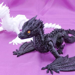 3D Print Crystal Dragon / dazzling / movable / fidget gem dragon