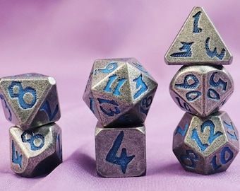 Metal solids Dice Set | Dungeons and Dragons | MTG Tabletop Game Dice | dnd dice | d&d dice