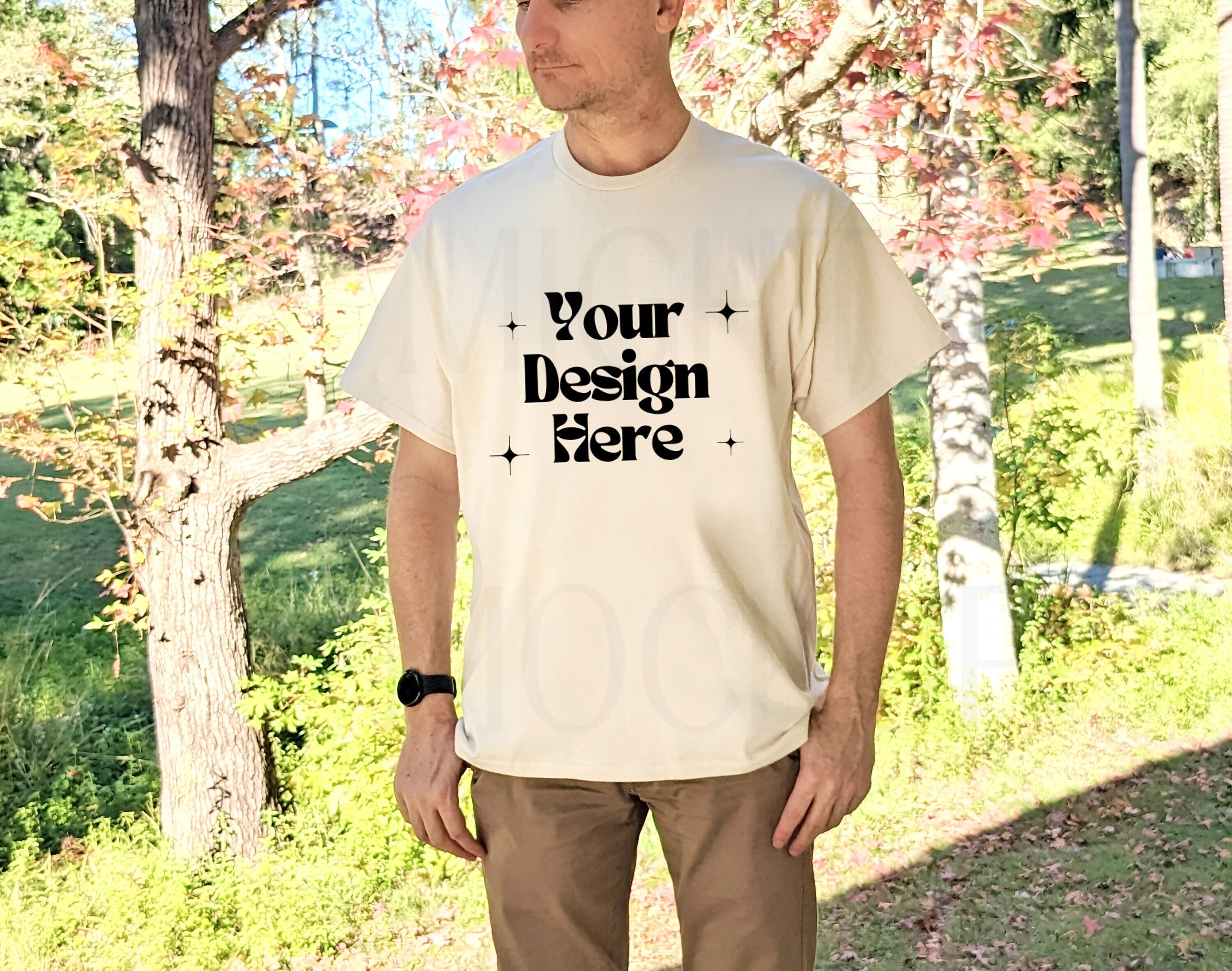 Gildan 2000 Natural Mockup Male Mockup Gildan 2000 Tshirt - Etsy