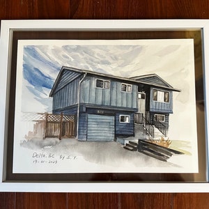 L@@K &gt;&gt;&gt;&gt;&gt;&gt;  9*12, Customized house portrait drawings *color painting*