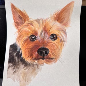 L@@K >>>>>>  6*9, Customized pet portrait *watercolor painting* ideal for her/him, pet loss support & birthday gift
