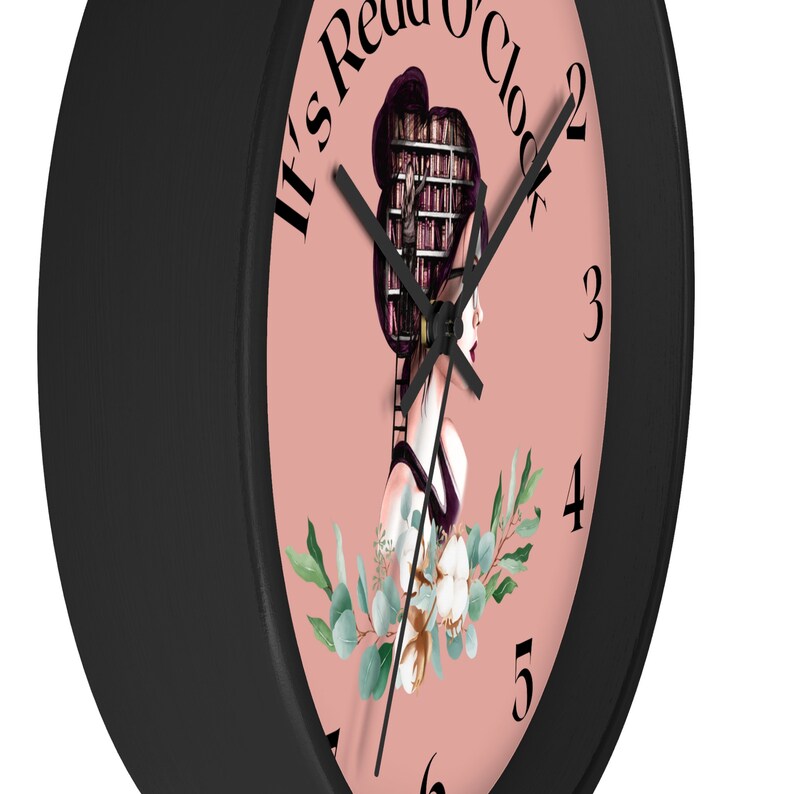 Reading Wall Clock, Book Wall Clock, Book Clock, Book Lovers Gift