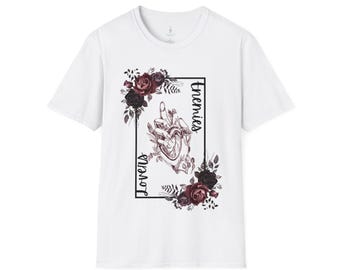 Enemies To Lovers Unisex Softstyle T-Shirt, Book Trope Shirt, Fantasy Bookish Tee, Book T-shirt, Dark Fantasy T-Shirt