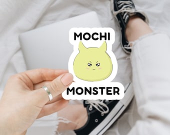 Mochi Monster Sticker | Mochi Kawaii Sticker | Mochi Anime Sticker | Mochi Kawaii | Mochi Window Decal | Mochi Sticker | Kawaii Sticker