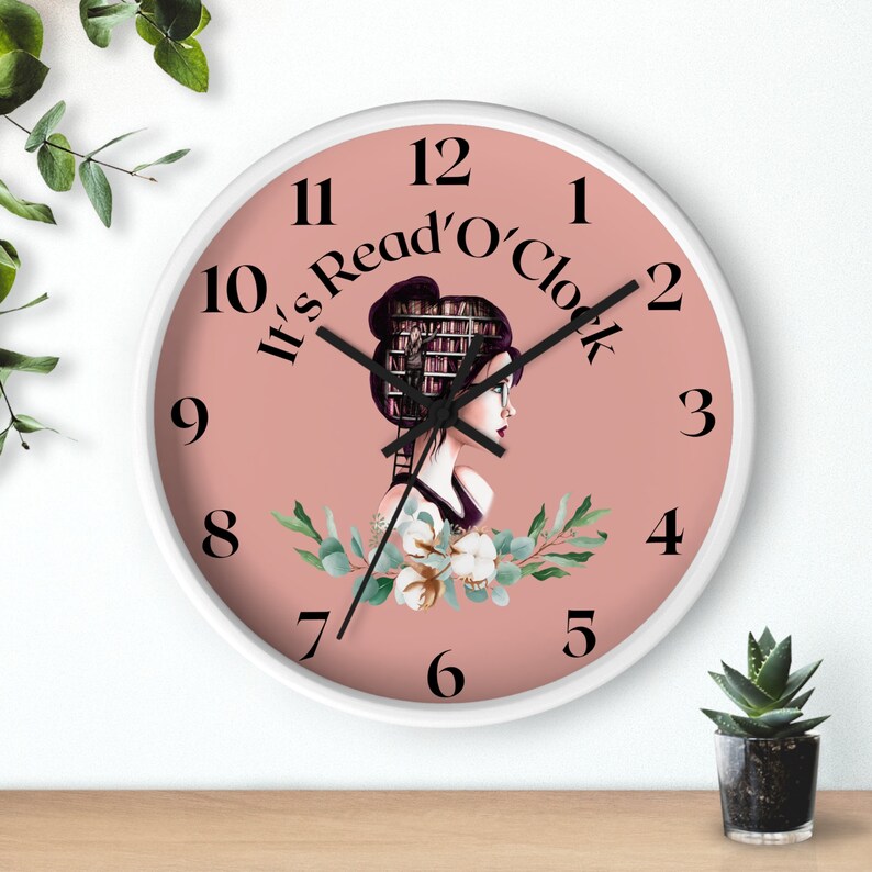 Reading Wall Clock, Book Wall Clock, Book Clock, Book Lovers Gift