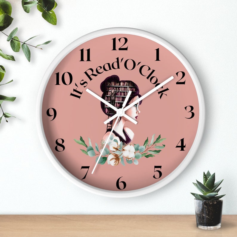 Reading Wall Clock, Book Wall Clock, Book Clock, Book Lovers Gift