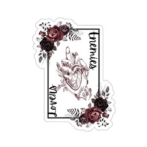 Enemies To Lovers Sticker | Trope Sticker | Bookish Sticker | Spicy Book Romance | Spicy Book Sticker | Kindle Sticker image 1
