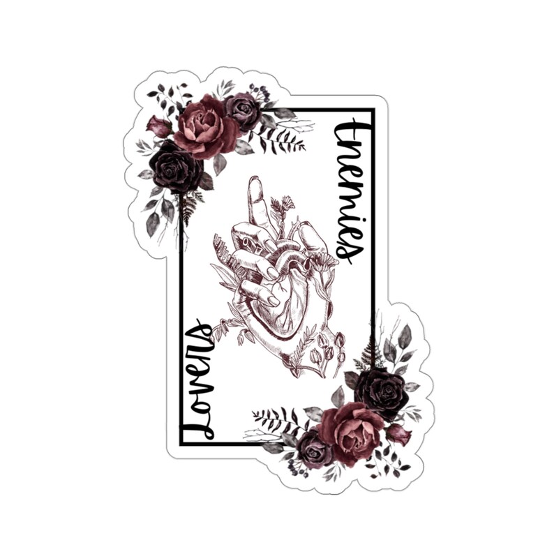 Enemies To Lovers Sticker | Trope Sticker | Bookish Sticker | Spicy Book Romance | Spicy Book Sticker | Kindle Sticker image 1