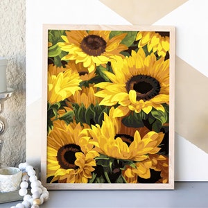 Sunflower Diamond Painting Kits, Diamond Painting Cross Stitch, Mosaic Embroidery, Modern Crafts for Wall Decor, Mothers Day Gift for Her