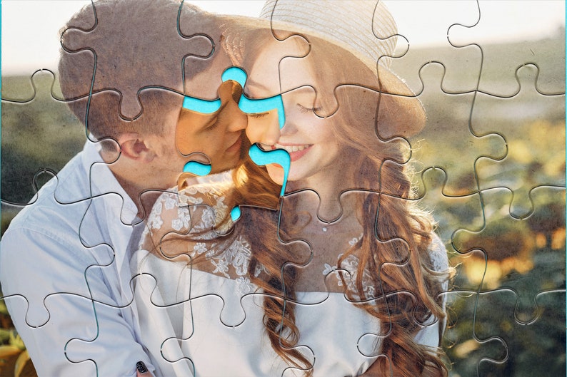 Personalized Wooden Puzzle, Custom Puzzle from Photo, Jigsaw Puzzle, Family Gift, Anniversary Gift, Wedding Gift, Mothers Day Gift for Her image 4