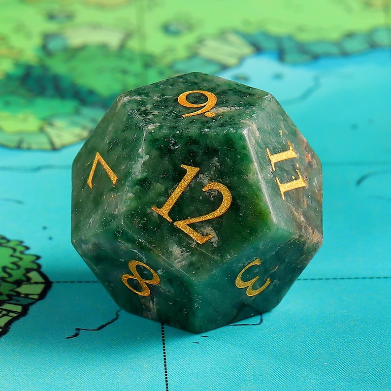 Natural African Jade DnD Dice Set |Gemstone Dnd Dice Set|| Dnd GM Gift | Gemstone Dnd Dice Gift | Role Playing Games D20 Dice Set image 4