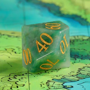 Natural African Jade DnD Dice Set |Gemstone Dnd Dice Set|| Dnd GM Gift | Gemstone Dnd Dice Gift | Role Playing Games D20 Dice Set image 8
