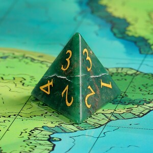 Natural African Jade DnD Dice Set |Gemstone Dnd Dice Set|| Dnd GM Gift | Gemstone Dnd Dice Gift | Role Playing Games D20 Dice Set image 5