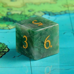 Natural African Jade DnD Dice Set |Gemstone Dnd Dice Set|| Dnd GM Gift | Gemstone Dnd Dice Gift | Role Playing Games D20 Dice Set image 3