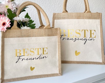 persönliche Geschenke für Freundin // Beste Freundin // Beste Trauzeugin // Geschenk Trauzeugin Danke // Geschenktasche