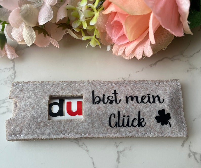 Taschen-Umarmungs-Token Set – 2 Stück Edelstahl-Anhänger Mit Karten & Umschlägen