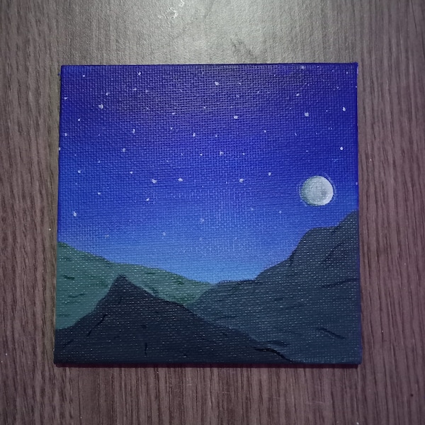 Night sky painting