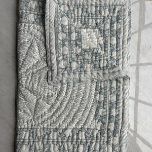 Indian Block Printed Reversible Toddler Quilt, Bedding Throw Handmade Jaipuri Cotton Baby Quilt, Modern Boho Baby Blanket, Home Decor, Gifts